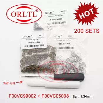 Ремкомплект Прокладка F00VC99002 Стальной шар 1,34 мм F00VC05001 Керамический шар 1,5 мм F00VC05009 F00VC05008 F00RJ02177 для BOSCH