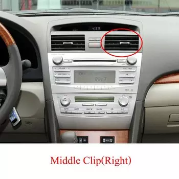 Ремкомплект зажимов для выхода кондиционера, передняя центральная боковая вентиляционная вкладка для Toyota CAMRY 2006, 2007, 2008, 2009, 2010, 2011-2013