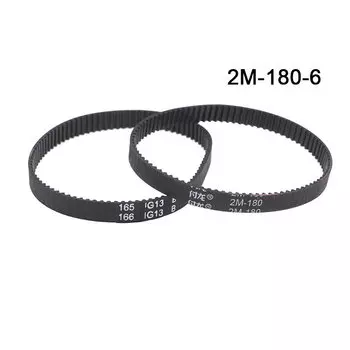 Ремни синхронизации YOWEI 2 шт., черный, резина, 2GT/2M, 6 мм