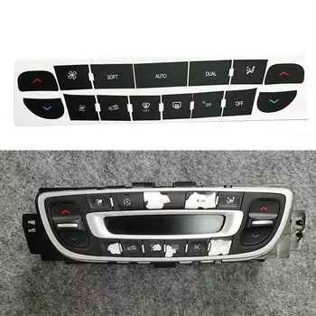 Ремонтная наклейка на кнопку автомобиля, наклейка на кнопку управления климат-контролем, ремонтная наклейка для Megane, Master, Scenic III