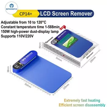 Ремонтный коврик Mechanic CP14 +, нагревательный коврик для ремонта телефонов, 14-дюймовый ЖК-экран, инструмент для отопления экрана для iPad, iPhone, Xiaomi