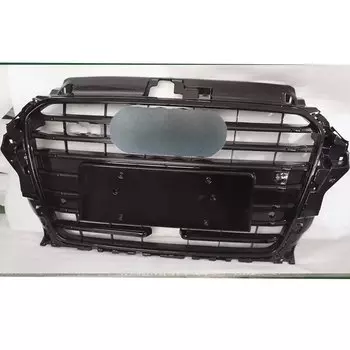 Решетка для переднего бампера двигателя для Audi A3/S3/Sline ACC Style ABS, Черная решетка для защиты двигателя 2014 2015 2016, автомобильные аксессуары