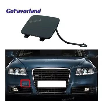 Решетка переднего бампера буксировочный крюк с ушком Кепки грунтованное Неокрашенный 4F0807441F 4F0 807 441F для Audi A6 C6 A6 Quattro S6 2009 2010 2011