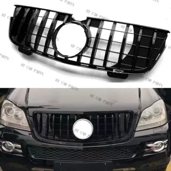 Решетка переднего бампера для Mercedes-Benz GL-Class X164 2007-2012 GL450 2010-2012 GL350 1 шт. черная GT Style