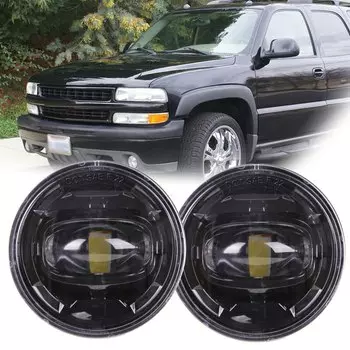 Решетка Переднего Бампера В Сборе Со Светодиодными Противотуманными Фарами Для Chevy Tahoe Z71 2001-2006 И Chevrolet Suburban...