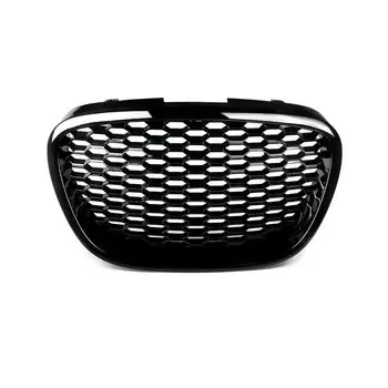 Решетка передней капота для SEAT LEON MK2 1P1 2006-2009, Черная решетка с ячейками, сетчатые безымянные спортивные гоночные грили