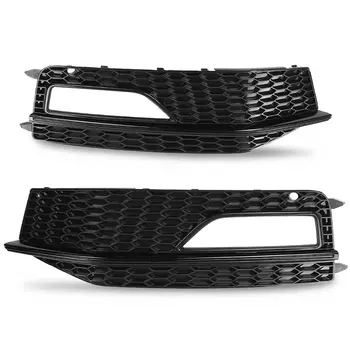 Решетка противотуманных фар для Audi A4 S4 B8.5 S-Line 2012 2013 2014 2015, нижняя решетка переднего бампера RS4, сотовый стиль 8K 0807681 L