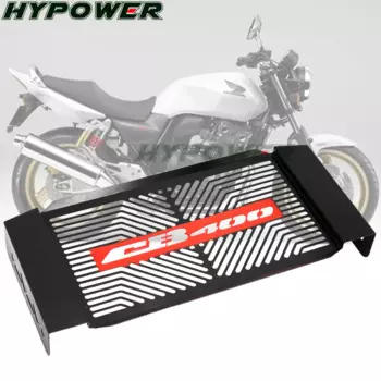 Решетка радиатора из нержавеющей стали для мотоцикла HONDA CB400 1992-1998 CB400 VTEC 1999-2012, бесплатная доставка, Черная