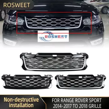 Решетка радиатора, передний бампер для Range Rover Sport 2014-2017 L494, усовершенствованная решетка в стиле 2018- 2022