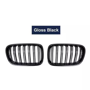 Решетки для почек 1 пара, гоночные решетки для BMW X3 F25 2010 2011 2012 2013 двойные 2 планки, сменные Двухлинейные бамперные решетки