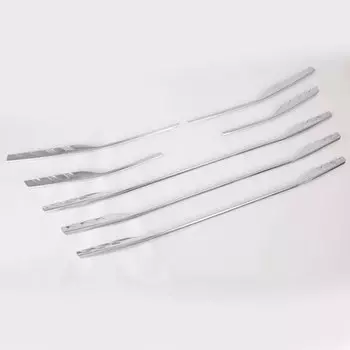 Решетки из АБС-хрома для центральной решетки гоночного гриля в сборе, Обрезанные полосы для Hyundai Grand Starex H-1 i800 2018-2022, аксессуары для автостайлинга