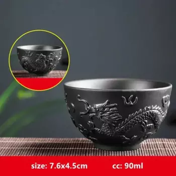 Ретро чашка из фиолетовой глины JINGDE TEA SET