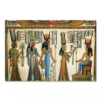 Ретро египетский пейзаж, картина на холсте, AliPaint