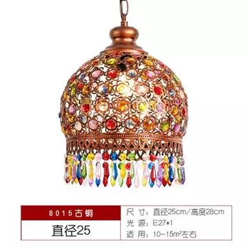 Ретро хрустальная подвесная люстра Marmenkina E27