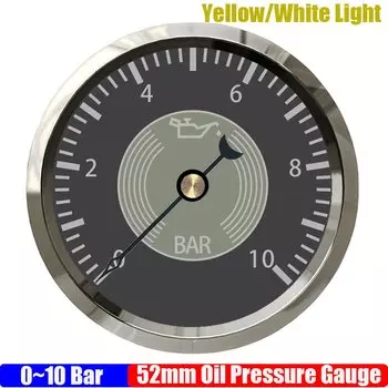 Ретро классический манометр 52 мм, указатель давления масла, вольтметр, измеритель уровня топлива, датчик температуры воды для автомобиля, лодки, яхты 12 В 24 В