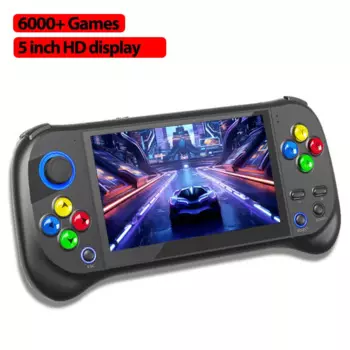 Ретро портативная игровая консоль со встроенными 6000 играми, портативная консоль для классических игр, консоль для аудио и видео игр