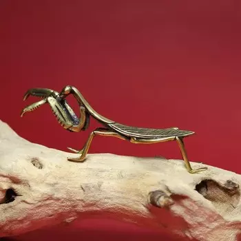 Ретро статуэтка богомол из латуни XMSJ