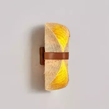 Настенный светильник Juhaw, растительный, кожаный, 220В