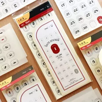 Ретро вечный календарь наклейки