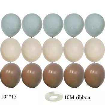 Ретро воздушные шары Partism синие 10 дюймов