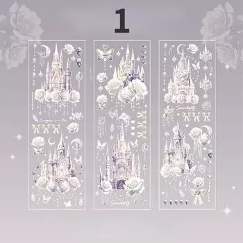 Ретро Замок Мечта плоская наклейка Mr.Paper