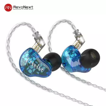 RevoNext RH-216 1DD + 2BA HIFI проводные наушники-вкладыши, стерео настройка баланса, мониторы, наушники для игр Fancier IEMs