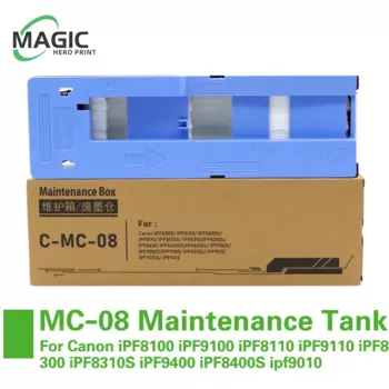 Резервуар для обслуживания MC-08 для Canon iPF8100 iPF9100 iPF8110 iPF9110 iPF8300 iPF8310S iPF9400 iPF8400S ipf9010 Картридж для обслуживания