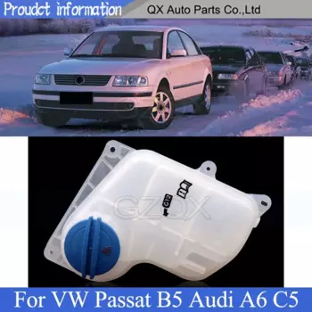 Резервуар для воды CAPQX Assistant для VW Passat B5, Audi, A6, C5, расширительный резервуар для охлаждающей жидкости автомобильного двигателя