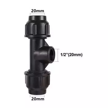 Режущий тройник для труб Adhere To Fly 1/2"3/4"1" 20/25/32 мм