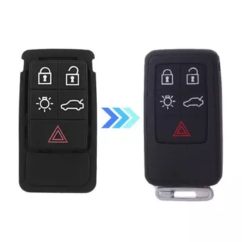 Резиновая прокладка для дистанционного ключа с 5 или 6 кнопками для Volvo S60 V60 XC60 S70 V70 XC70 S80 XC90