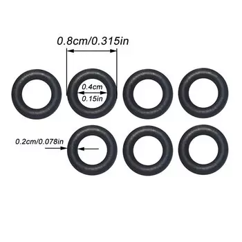 Резиновая прокладка высокого давления для водопроводных труб, водонепроницаемая прокладка, внешний диаметр 8 мм/внутренний диаметр 4 мм, 100 шт.