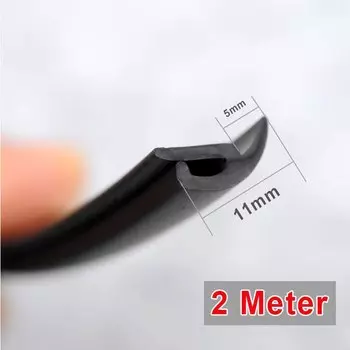 Резиновое уплотнение ветрового стекла 2 м спереди и сзади лобовое стекло люк прокладки уплотнения пыле уплотнительная лента для Авто приборной панели автомобиля лобового стекла