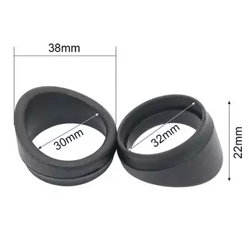 Резиновые чашки для окуляров WALLY SKY OT004 черные