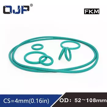Резиновые кольца OJP O-Ring Seal, зеленый, FKM, 4 мм