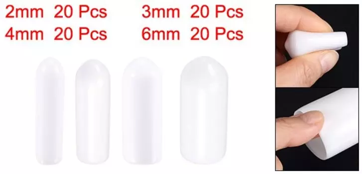 Резиновые концевые колпачки UXCELL Round End Caps