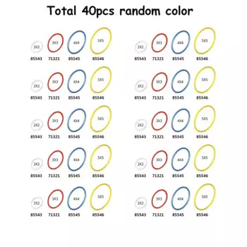 Резиновые ленты Wishiot 2x2 3x3 4x4 5x5 для конструкторов