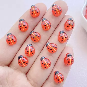 Резиновые украшения "Божья коровка" Семь звезд 50 шт.