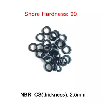 Резиновые уплотнительные кольца NBR, твердость 90, 2,5 мм
