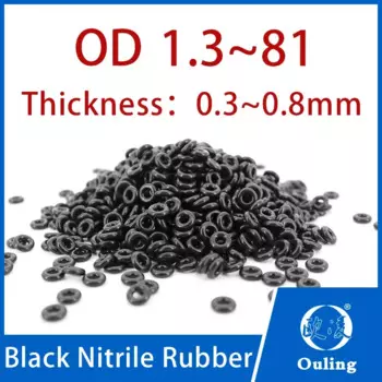 Нитриловое уплотнительное кольцо 0,4/0,5/0,6/0,7/0,8 мм