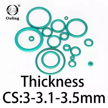 Уплотнительное кольцо толщиной 3/3, 1/3, 5 мм, флюорорубец из CS FKM, Термостойкое уплотнительное резиновое кольцо, полное в спецификации.-.