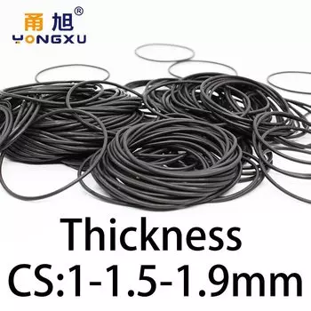 Резиновые уплотнительные кольца YONGXU 1/1,5/1,9 мм