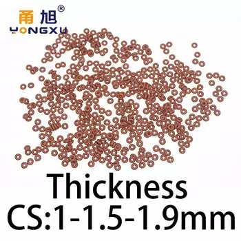 Резиновые уплотнительные кольца YONGXU CS FKM 1/1,5/1,9 мм