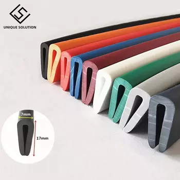 Резиновые уплотнители U-образные 17x7 мм Unique Solution