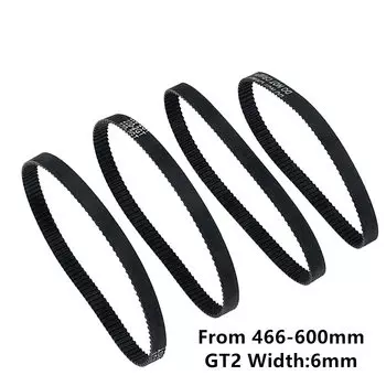 Резиновый приводной ремень Veekaft 2GT 6 мм 466-600 мм