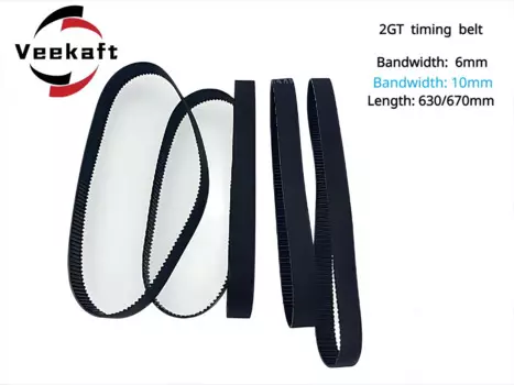 Резиновый Ремень ГРМ Veekaft GT2 6 мм, с замкнутым контуром, длина 630, 634, 636, 640, 650, 656, 660, 670, 676, 686, 690 мм