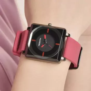 Резиновый ремешок для часов, квадратный силиконовый ремешок для часов, женские наручные часы 2024, женские наручные часы, кварцевые женские часы Relogio Feminino