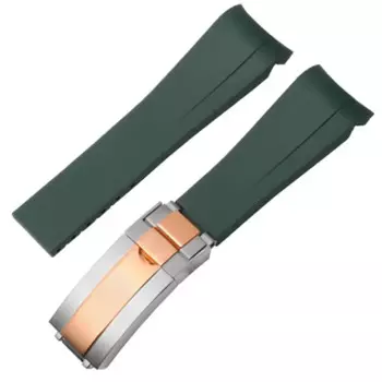Резиновый ремешок TINTAG для часов Rolex, силиконовый мужской браслет ditongna Green Water Ghost diver green, 20 мм 21 мм