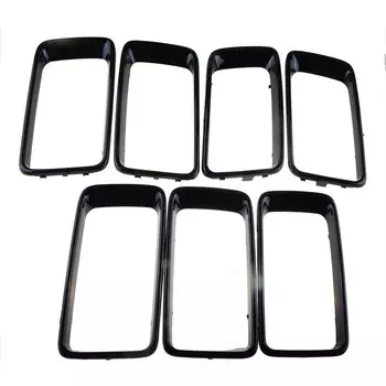 Резняющая накладка на переднюю решетку, вставки для радиатора, кольцо для решетки, автомобильные аксессуары, замена, подходит для Jeep Grand Cherokee 2014-2016