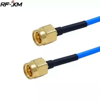RF JKM коаксиальный кабель SMA-SMA RG405 синего цвета
