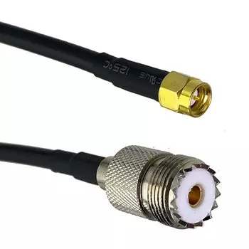 RG58 кабель TTVXO UHF SO239 Female Jack to SMA Male Plug Connector